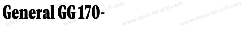 General GG 170字体转换